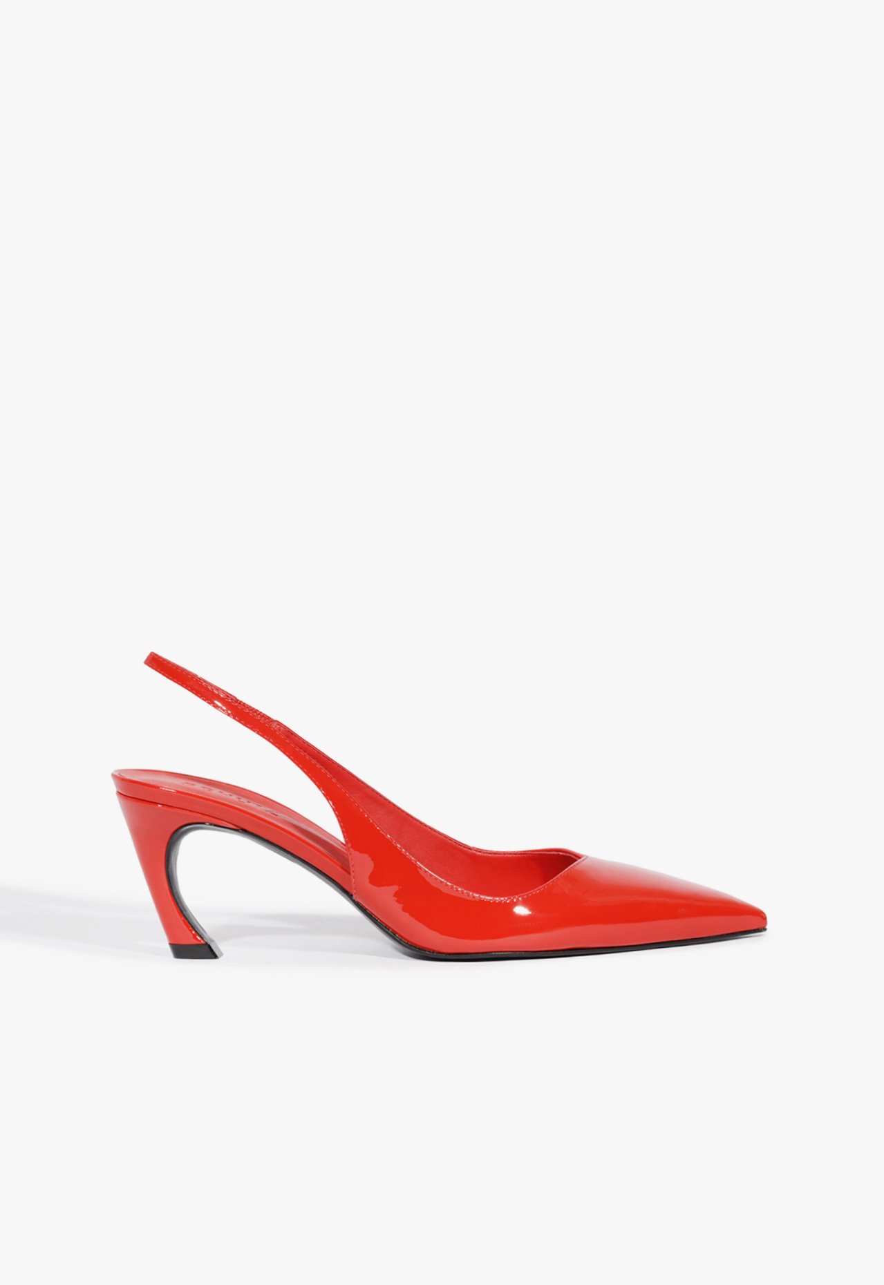 Scarpin Slingback Lexi Mid Verniz Vermelho | Schutz