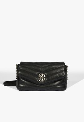 Bolsa Tiracolo Elara Couro Preta