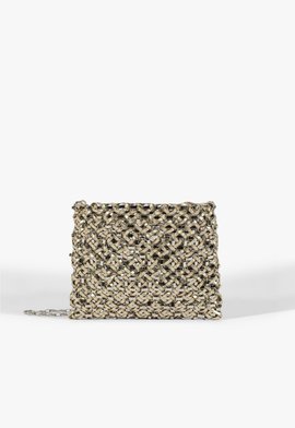 Bolsa Tiracolo Couro Marcie Dourada