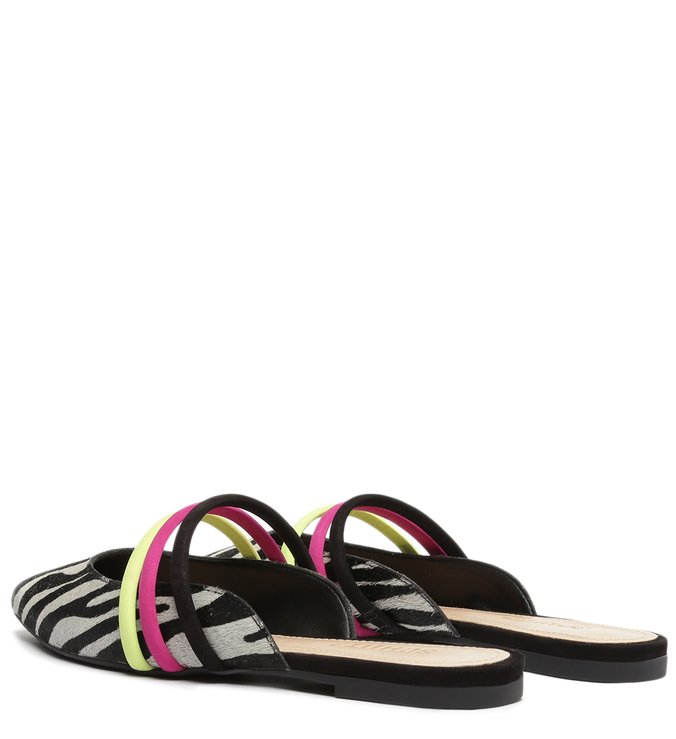 Sapato Mule Rasteira Zebra Sapato Mule Rasteira Zebra