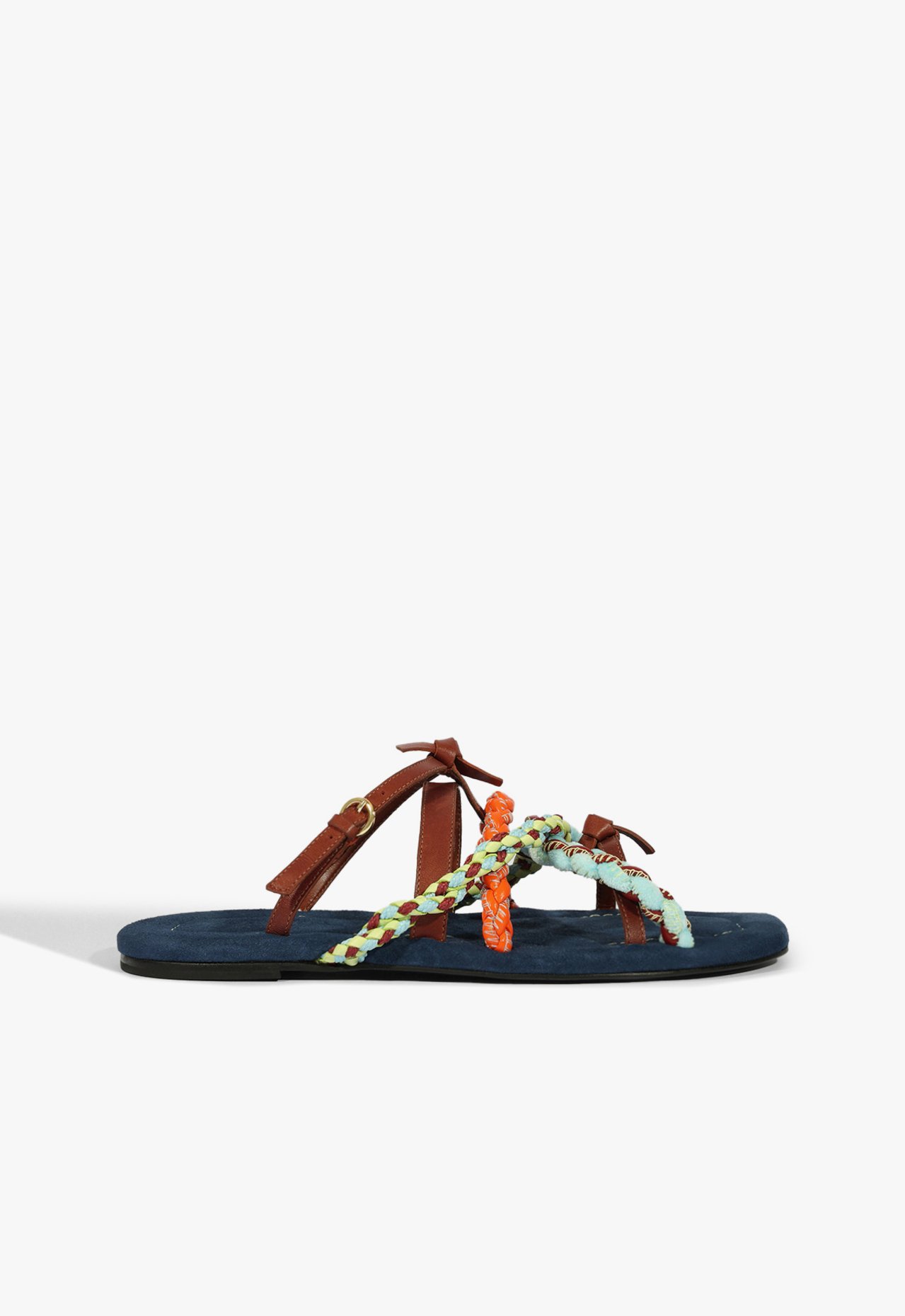 Sandália Rasteira Domitila Azul | Schutz