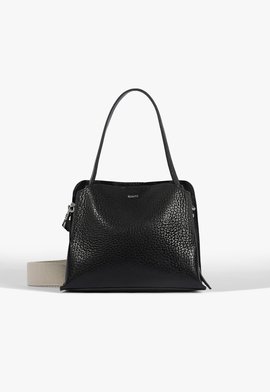 Bolsa Hobo Média Couro Preta