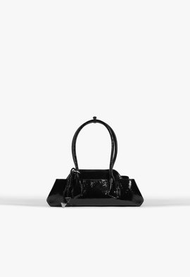 Bolsa Mini Tote Melted Couro Preta