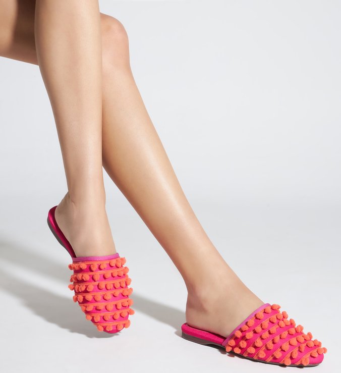 Flat Mule Fun Pink Flat Mule Fun Pink