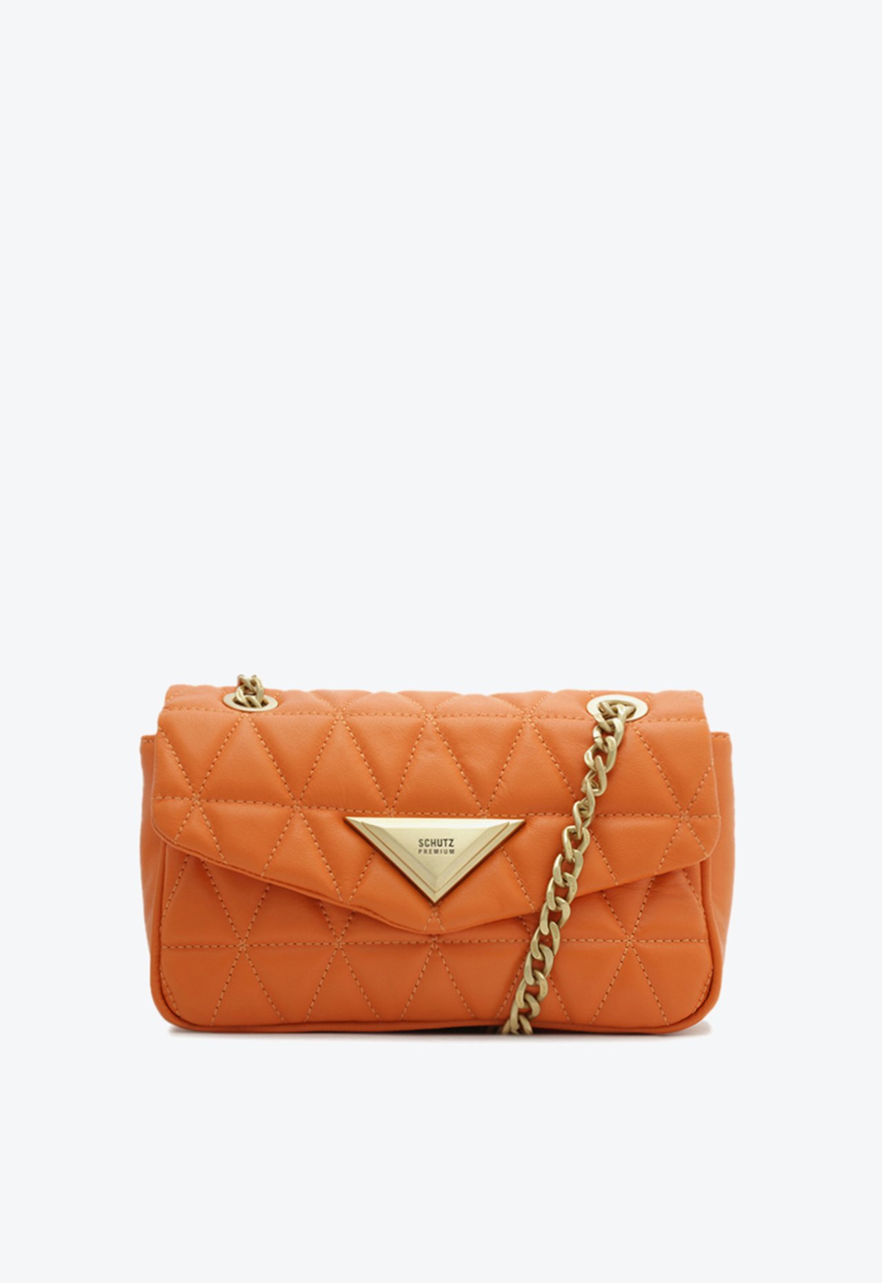 Bolsa Média Tiracolo 944 Matelassê Laranja | Schutz