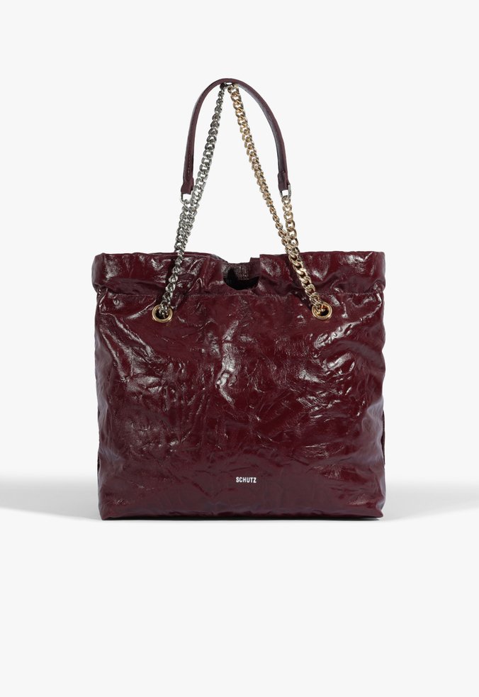 Bolsa Dazed Média Couro Vinho