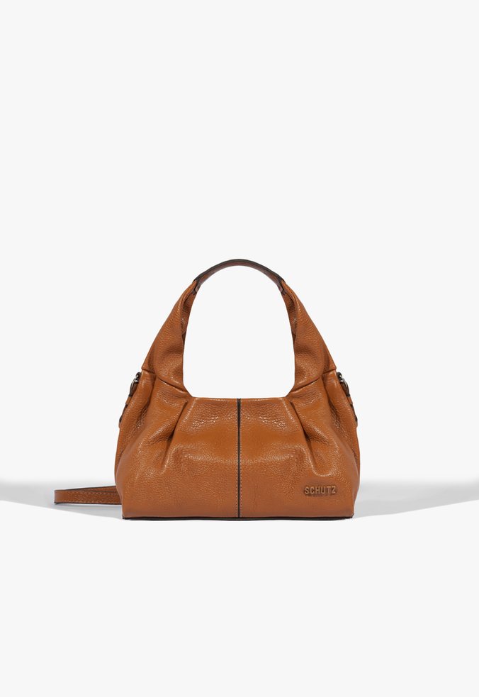 Bolsa Hobo Pequena Couro Marrom