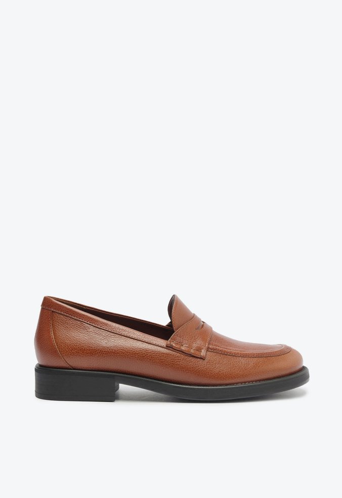 Mocassim Couro Marrom