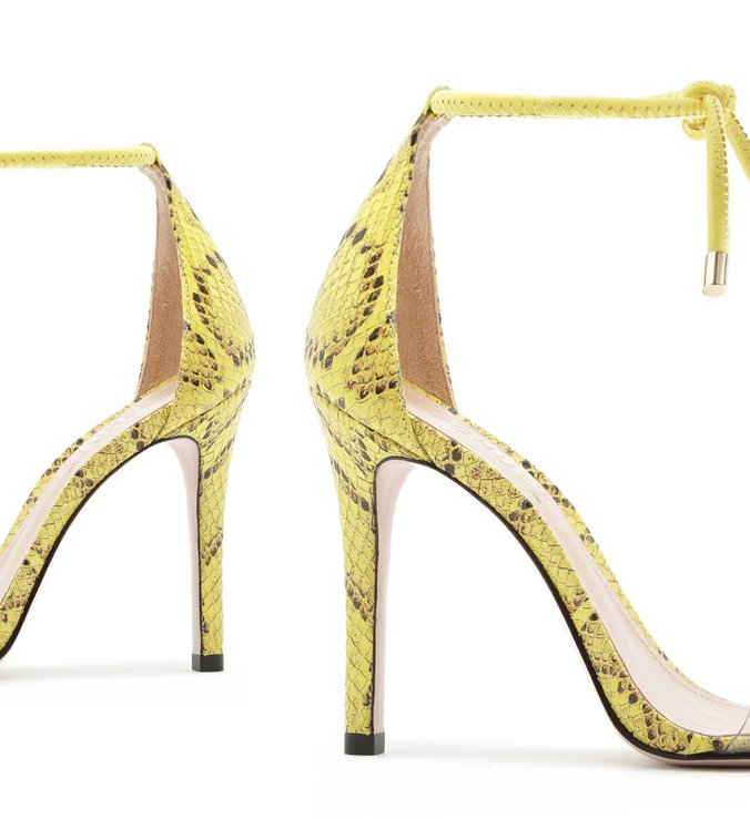 Sandália Jocy Vinil Python Neon Sandália Jocy Vinil Python Neon