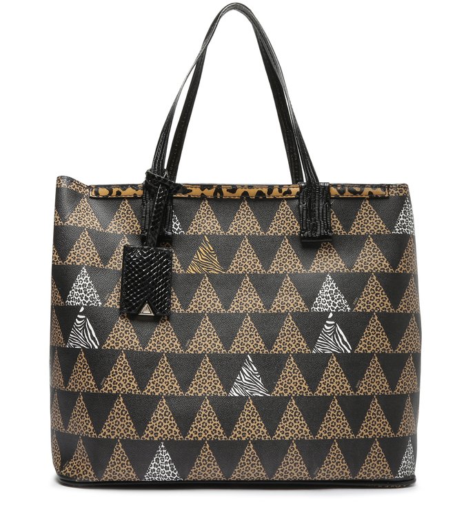 Bolsa Shopping Grande Nina Triangle Onça Bolsa Shopping Grande Nina Triangle Onça