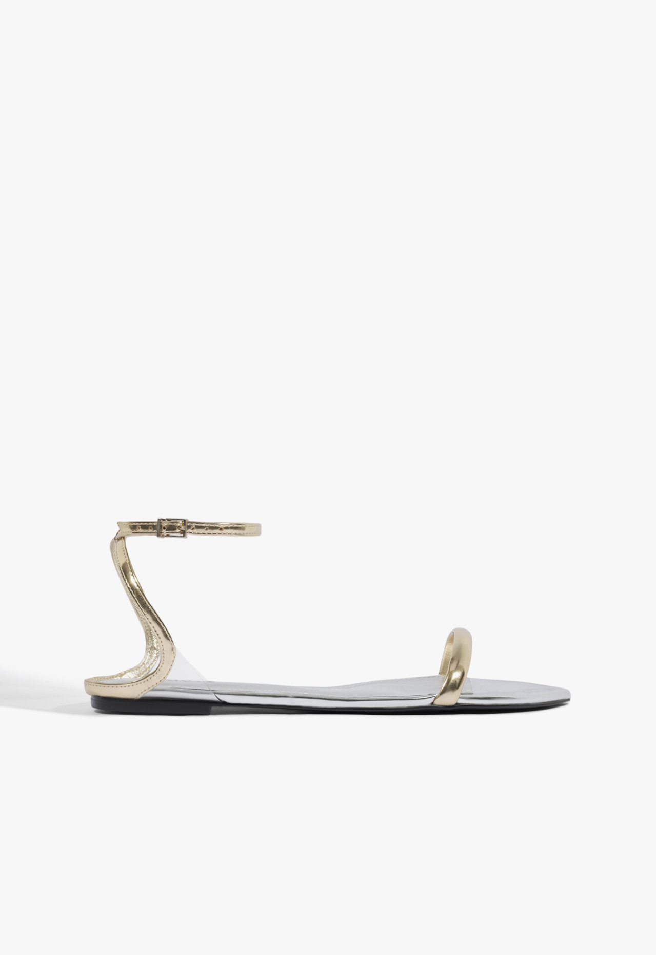 Sandália Skye Flat Couro Dourado | Schutz