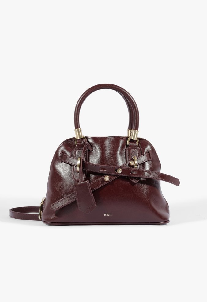 Bolsa Pequena Lorena Soft Couro Vinho