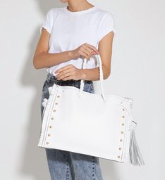 Shopping Bag Drop White