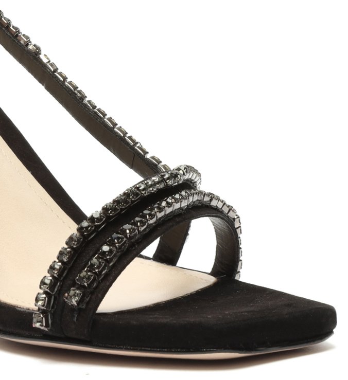 Sandália New Glam Nobuck Black Sandália New Glam Nobuck Black