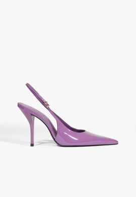 Slingback Liora Couro Roxo