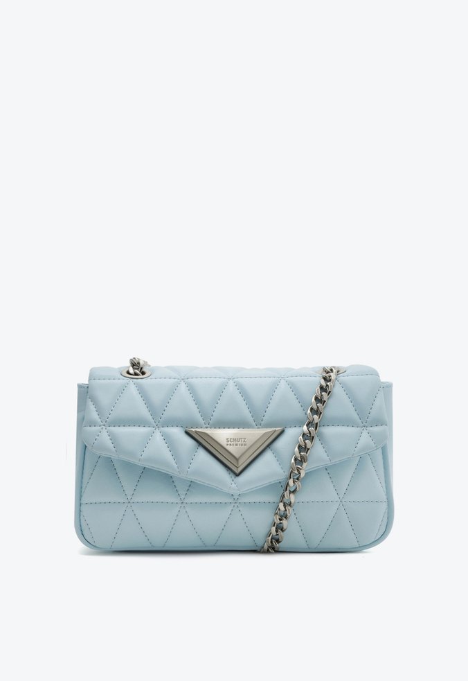 Bolsa Média Tiracolo 944 Matelassê Azul Claro