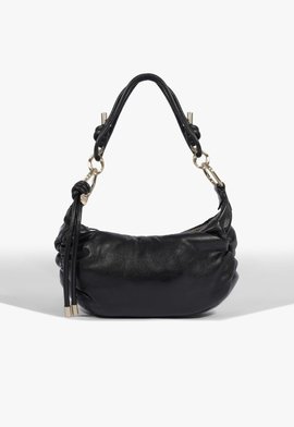 Bolsa Hobo Gwen Couro Preta