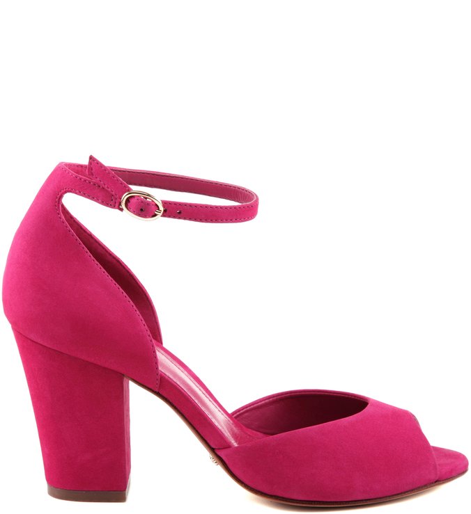 Sandália Block And Strap Rose