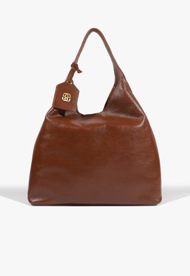 Bolsa Hobo Iga Grande Couro Marrom