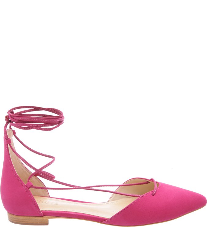 Sapatilha Bico Fino Lace Up True Pink Sapatilha Bico Fino Lace Up True Pink
