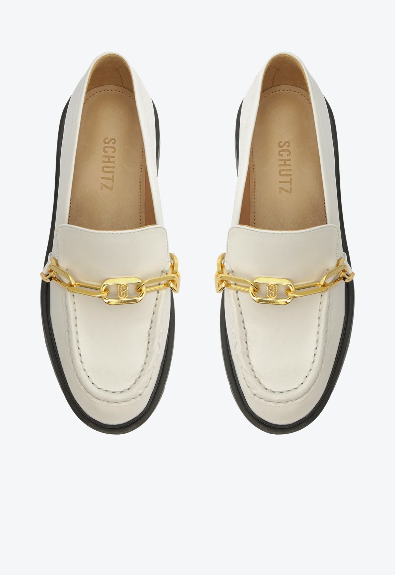 【爆買い！】 Tratorado Mocassim Axel Schutz | Branco Corrente Couro クッションカバー