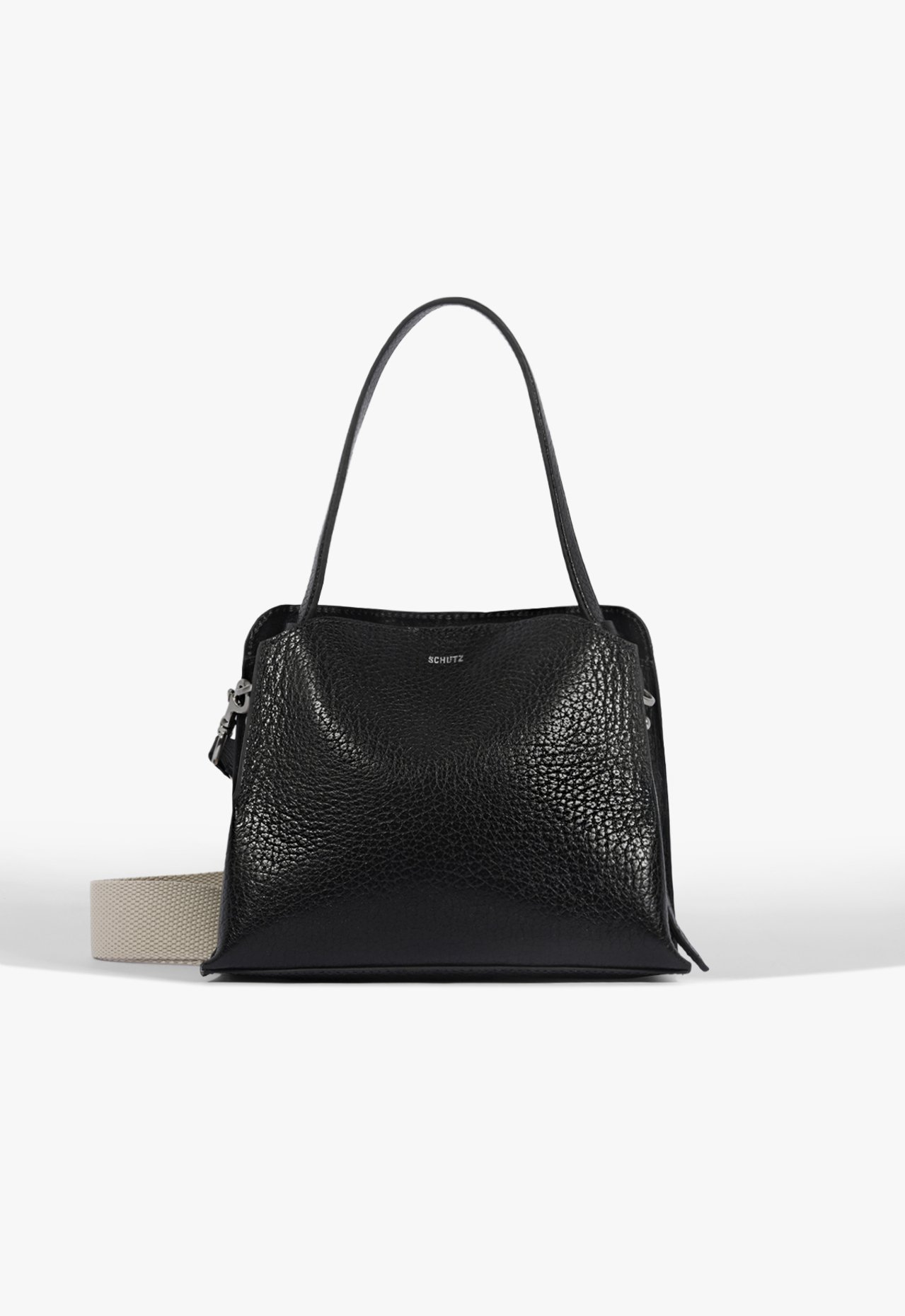 Bolsa Hobo Média Couro Preta | Schutz