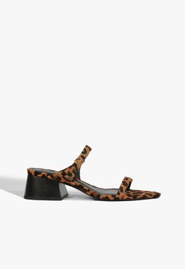 Tamanco Fresh Boho Couro Animal Print