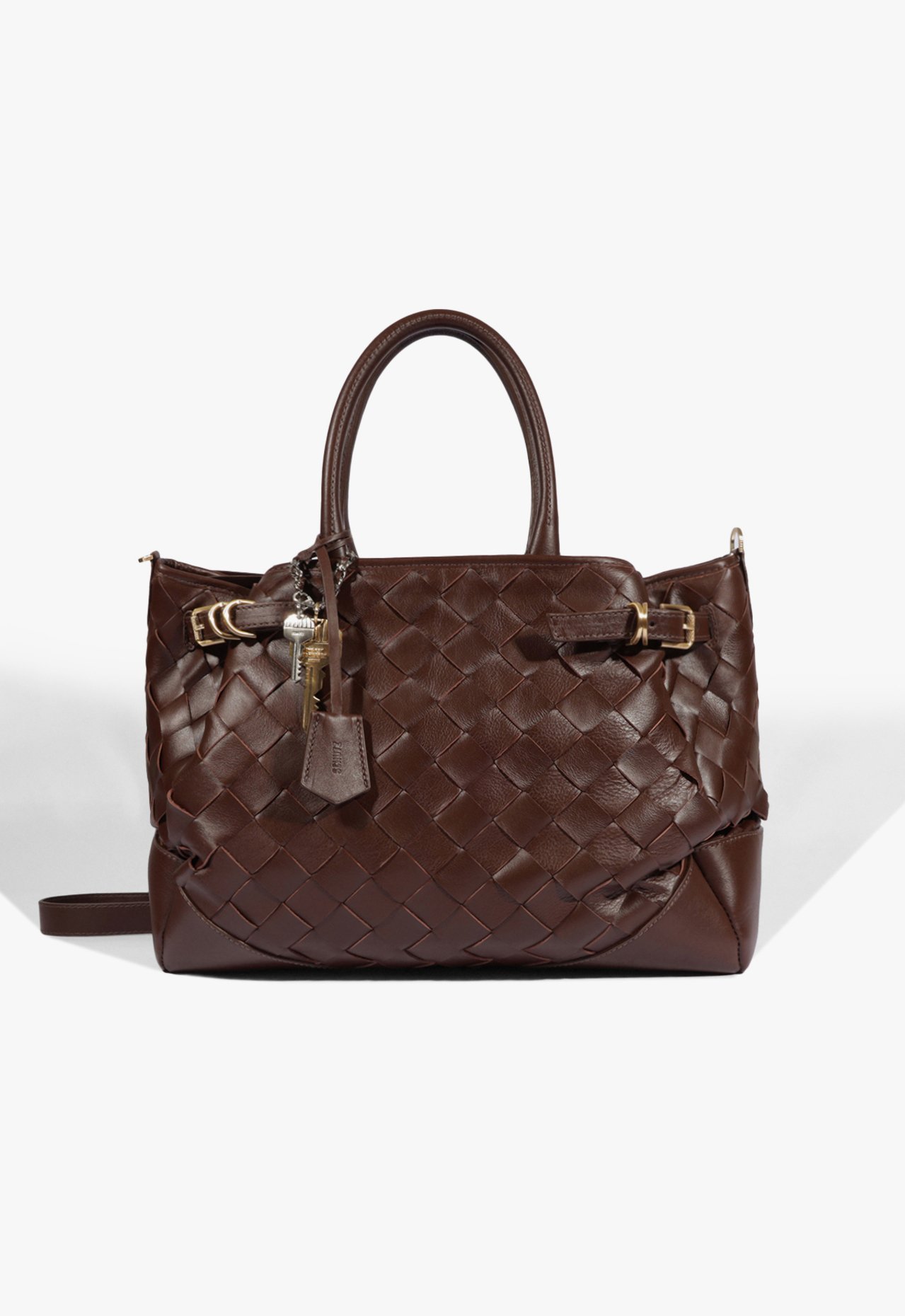 Vista 2 Bolsa Tote Grande Heaven Tresse Schutz Schutz BR Marrom Schutz BR Marrom