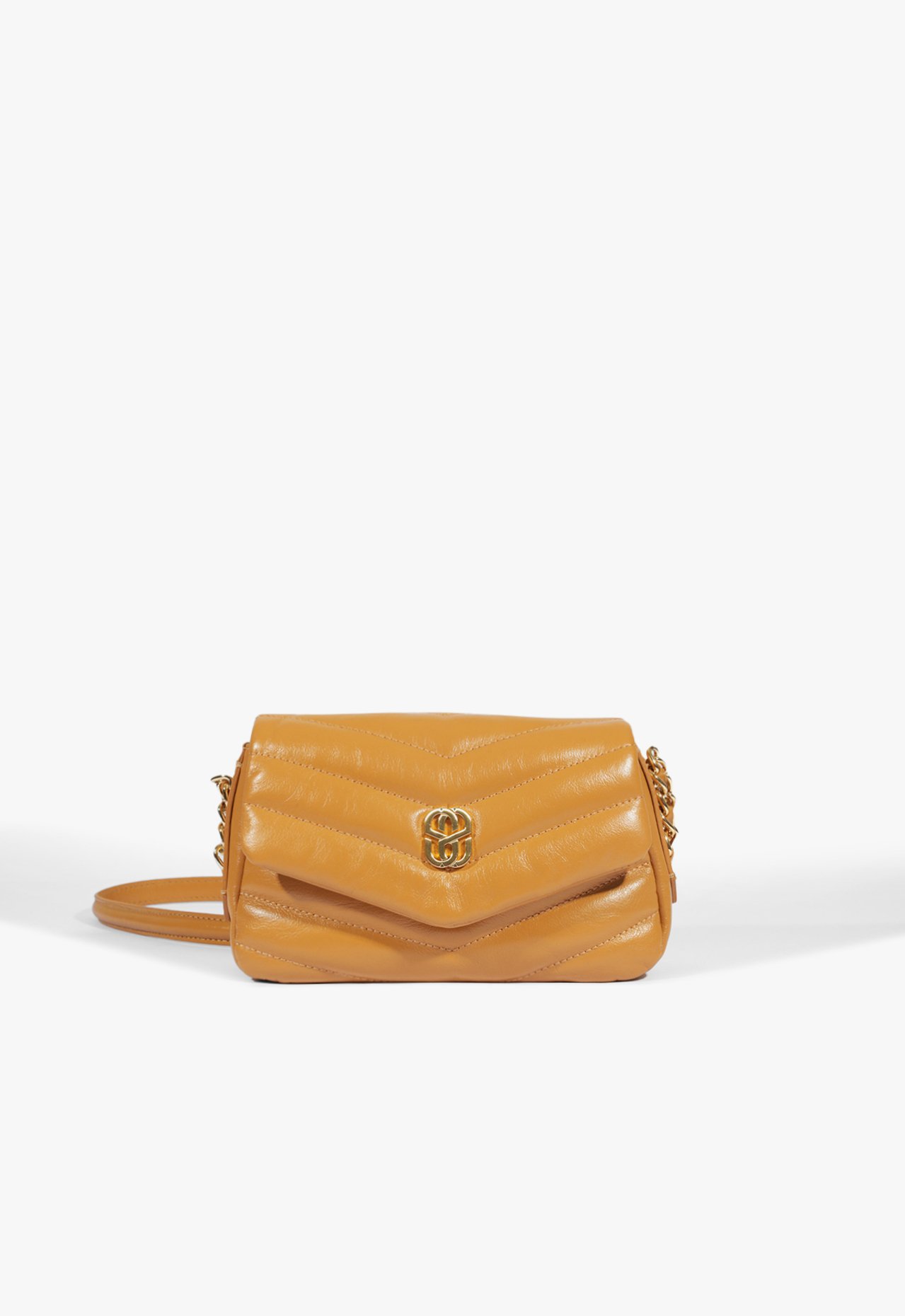 Bolsa Tiracolo Mini Icon Elara Couro Laranja | Schutz