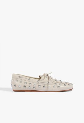 Mocassim Sabina Couro Branco