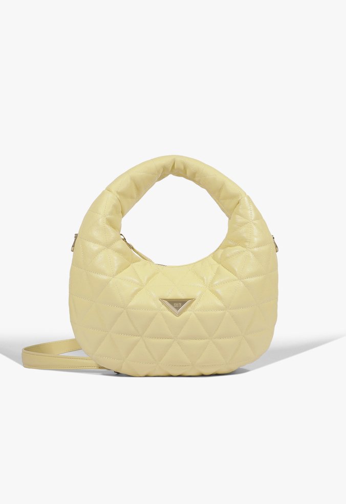 Bolsa Hobo Média 944 Couro Amarela