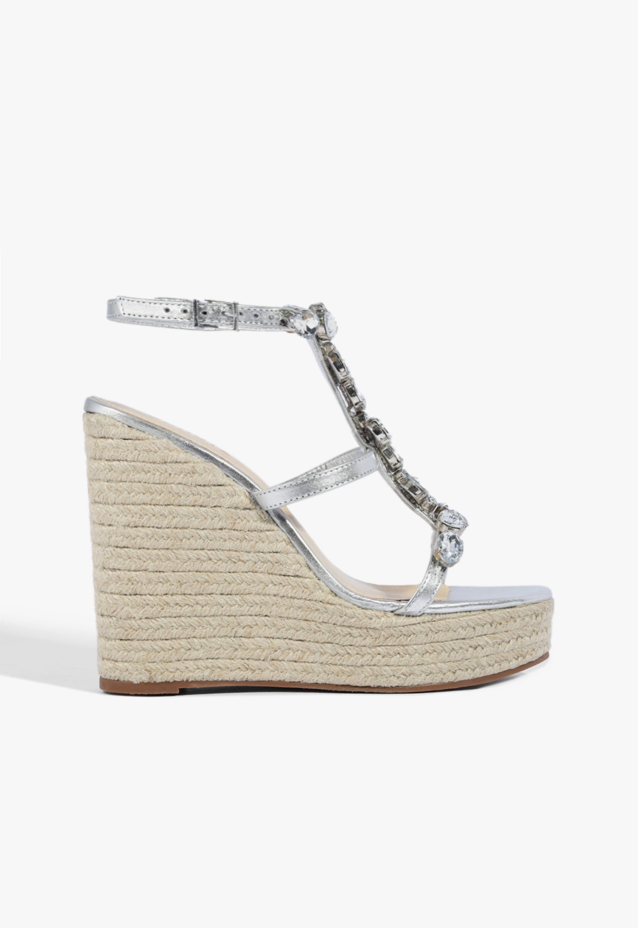 Sandália Plataforma Nappa Couro Prata | Schutz