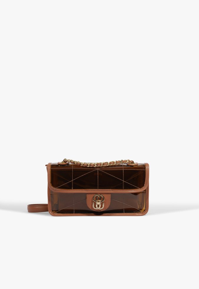 Bolsa Tiracolo Shoulder Halo Pequena Marrom