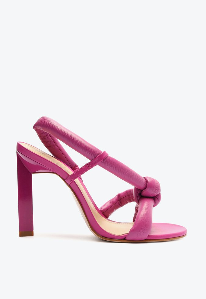 Sandália Salto Alto Puffy Pink