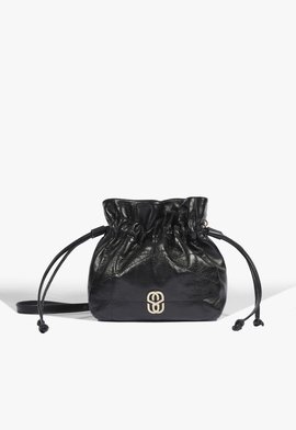 Bolsa Tiracolo Crossbody Steph Média Couro Preta