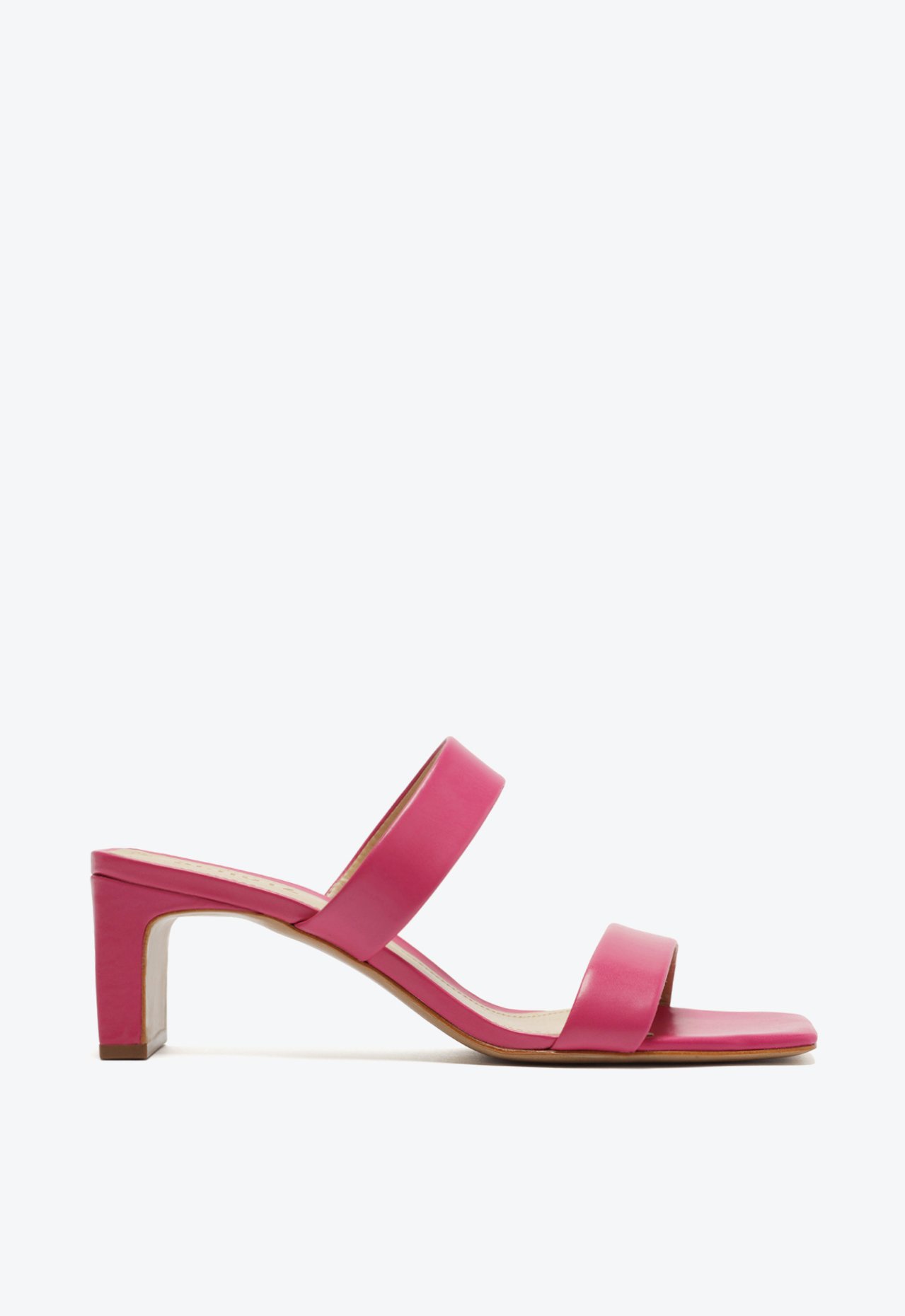 Sandália Mule Pony Couro Rosa | Schutz