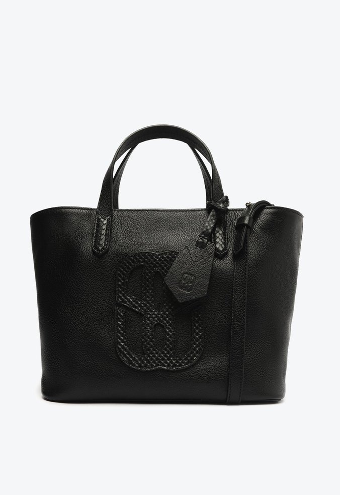 Bolsa Tote Grande Serena Couro Preta