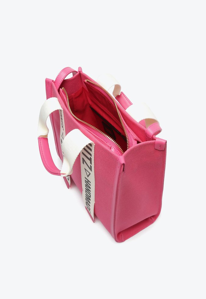 Bolsa Mini Tote Livia Lona Rosa Bolsa Mini Tote Livia Lona Rosa