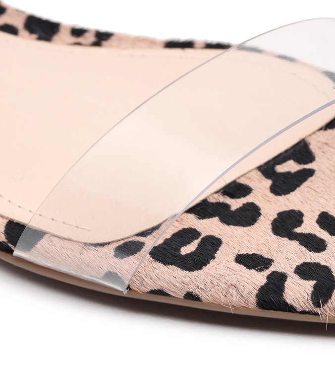 Sandália Rasteira Vinil Leopard Rose Sandália Rasteira Vinil Leopard Rose