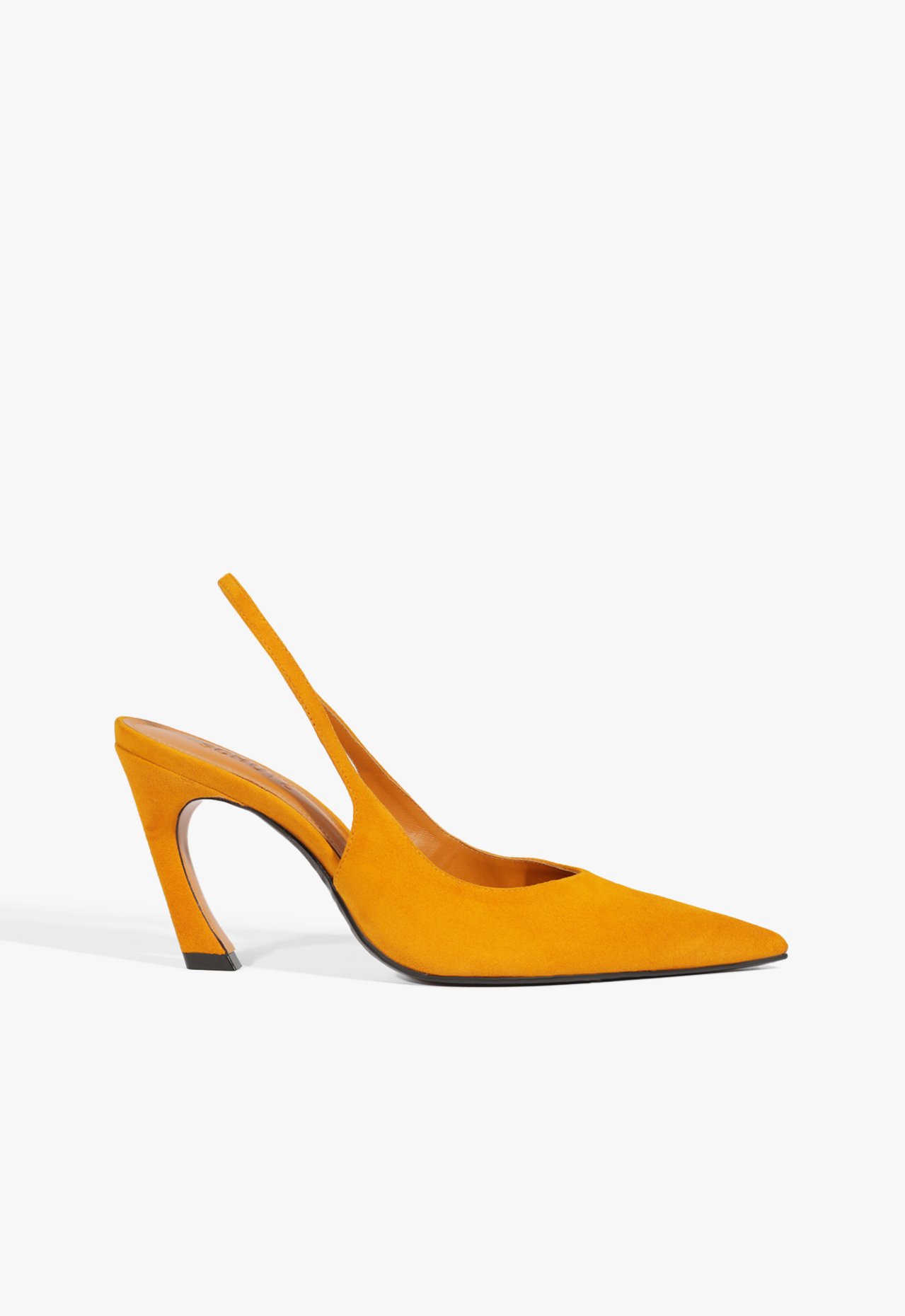 Scarpin Slingback Lexi Camurça Amarelo Mostarda | Schutz