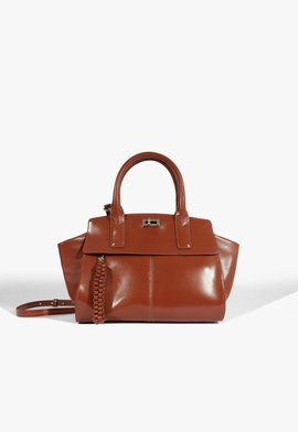 Bolsa Shopping Média Fly Couro Marrom