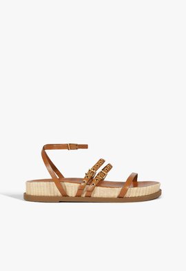 Papete Annete Sporty Couro Marrom