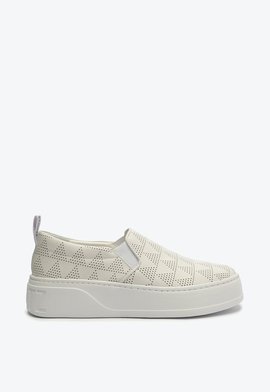 Tênis Slip On Triangle Couro Branco
