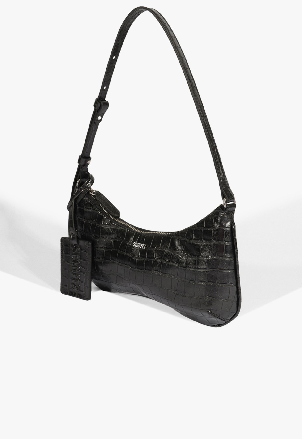 Bolsa Média Yumi Croco Preta | Schutz