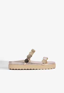 Papete Couro Boho Dourado