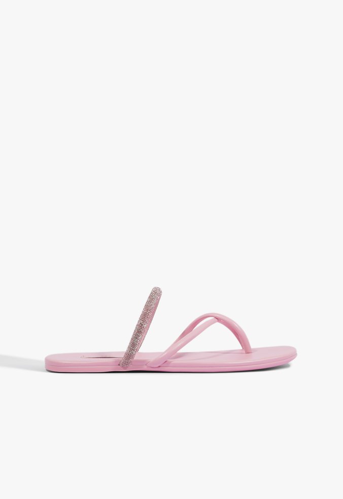 Sandália Flat tiras Rosa