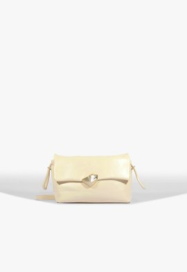 Bolsa Tiracolo Bubble Couro Branca