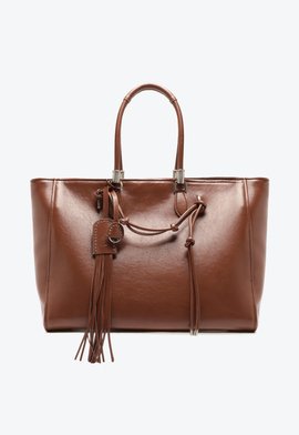 Bolsa Shopping Zuma Couro Marrom