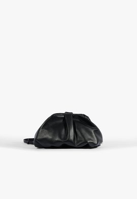 Bolsa Clutch Tiracolo Avril Couro Preta