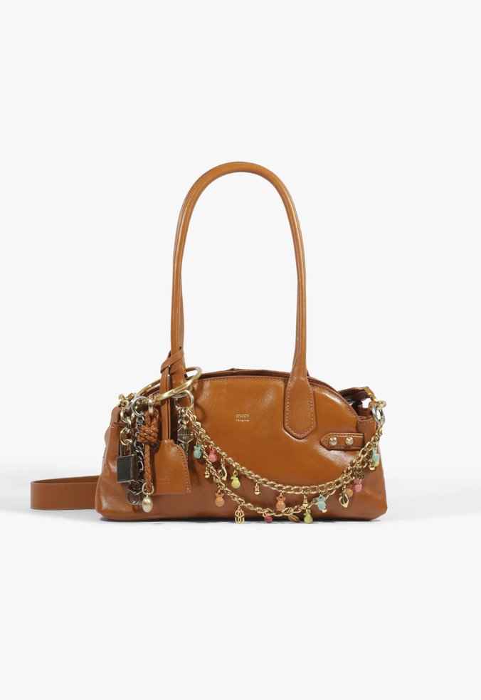 Bolsa Broadway Shoulder Média Couro Marrom